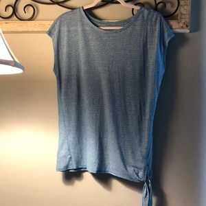LOFT Cap Sleeve Top with Front Tie
